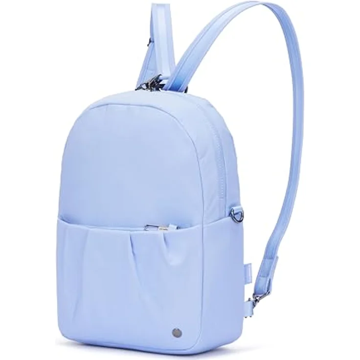 Pacsafe Citysafe CX City Rucksack, 34 cm, RFID Schutz, 100% Nylon, blau – Bild 3