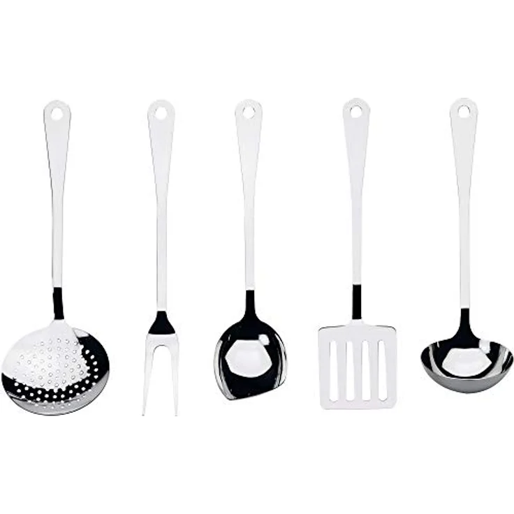 Alessi AJM19S5 L Design Küchenbesteck Set, Edelstahl, 5 Stücke – Bild 2