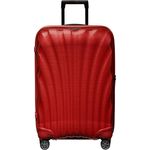 Samsonite Hartschalen-Trolley C-LITE 69, 4 Rollen, Reisekoffer Aufgabegepäck Koffer für Flugreisen TSA-Zahlenschloss in Chili Red