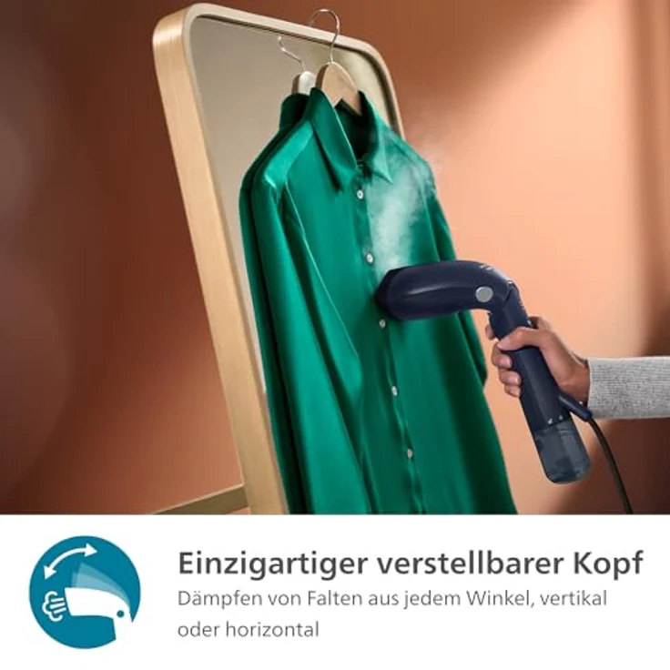 Philips 7000 series STH7020/20 iron Steam iron, 1500W, Black, Bügeleisen, Blau – Bild 8