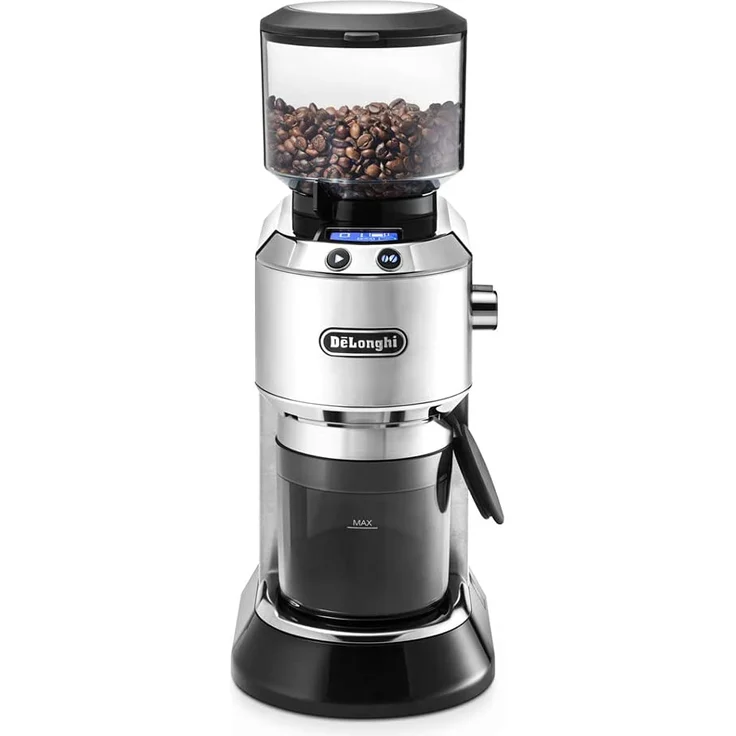 De'Longhi KG 521.M Elektrische Kaffeemühle, 18 Mahlstufen, silber – Bild 1