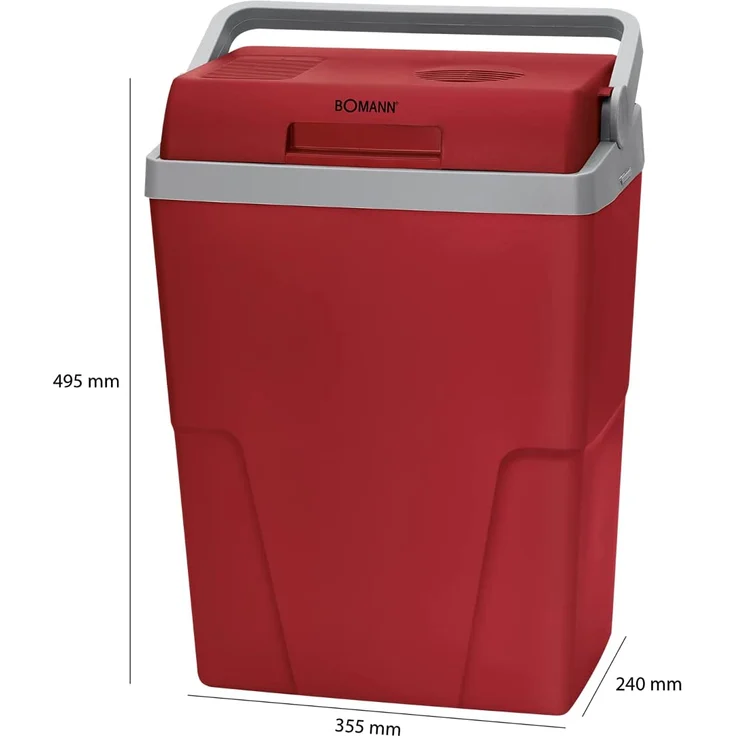 Bomann KB 6011 CB thermoelektrische Kühlbox, F, 22 Liter, mit Energiesparfunktion, Tragegriff,rot – Bild 6