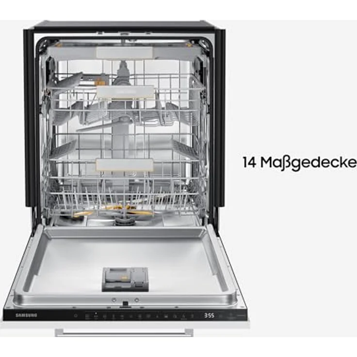 Samsung DW8700B Vollintegrierbarer Geschirrspüler, 60 cm, 14 Maßgedecke Weiß – Bild 4