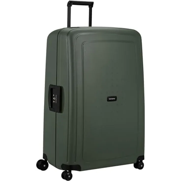 Samsonite S'Cure - Renewed Spinner XL, 81 cm Koffer mit 138 L Volumen, Grün (Dark Green), leicht & robust, 3-Punkt-Verschlusssystem, nachhaltige Materialien