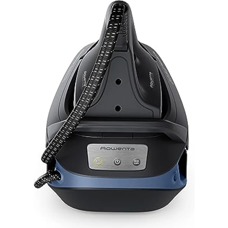 Rowenta VR8325 Turbosteam Dampfbügelstation | 2600 Watt | 120 g/Min. konstanter Dampf | 350 g/Min. extra Dampfstoß | schnellaufheizend | 1,7 L Wassertank | Antikalk-System | Eco-Modus | Schwarz/Blau – Bild 2