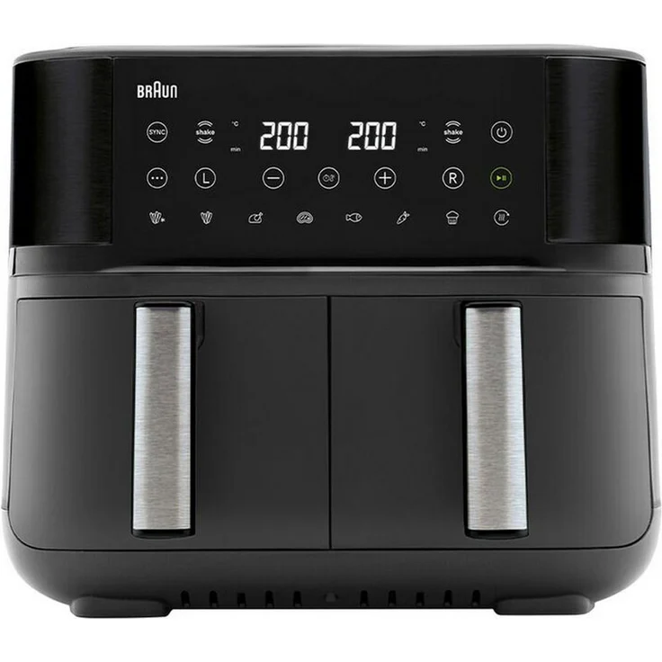 Braun TwinCook 3 Heißluftfritteuse, 50 % schneller, RealAir Technologie, spülmaschinengeeignete Garkörbe – Bild 1