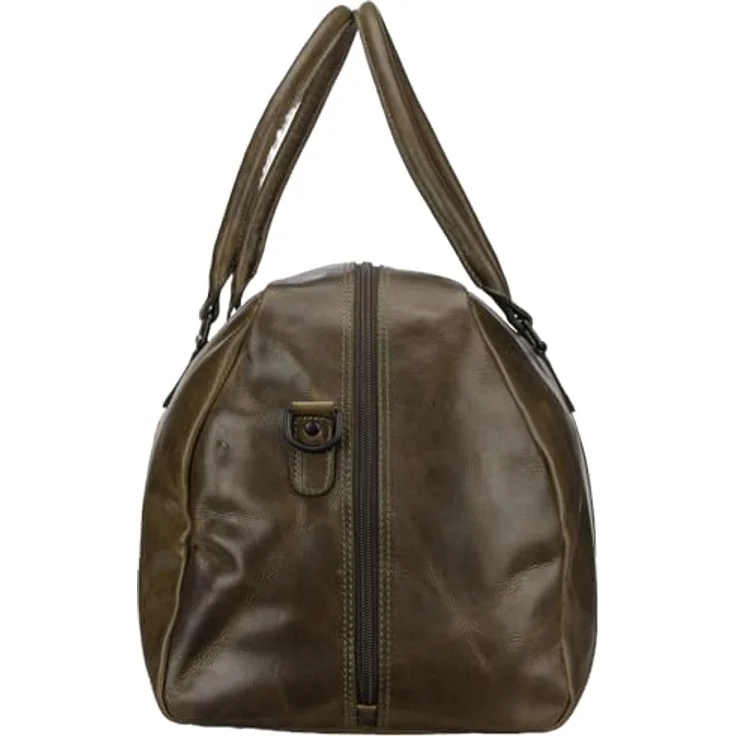 Greenburry Newport Weekender Reisetasche aus 100% Leder, 54 cm, oliv – Bild 4