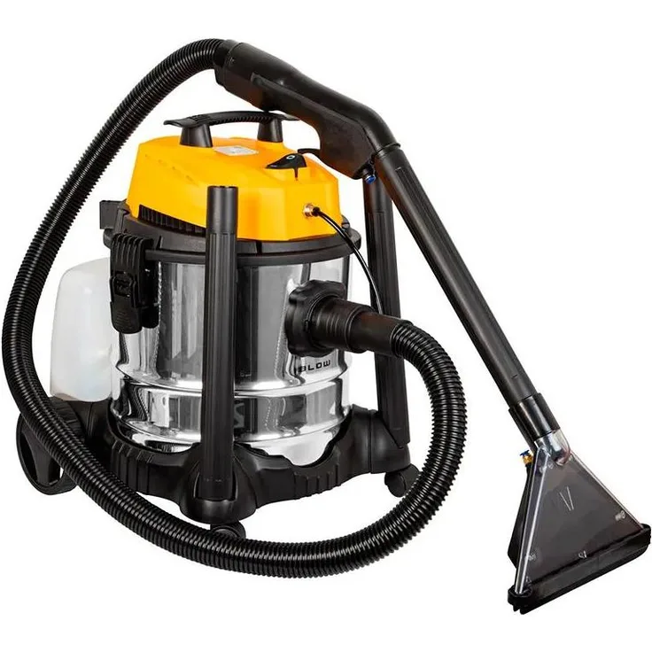 BLOW WDC2300 Waschsauger, 25 Liter Behältervolumen, netzbetrieben mit 6 Meter Kabellänge und 4,5 Liter Frischwassertank
