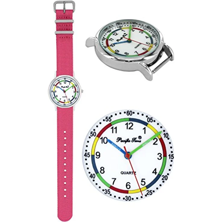 Pacific Time Quarzuhr Kinder Armbanduhr Fußball Fan Sport, Wechselarmband Mix and Match - Gratis Versand – Bild 4
