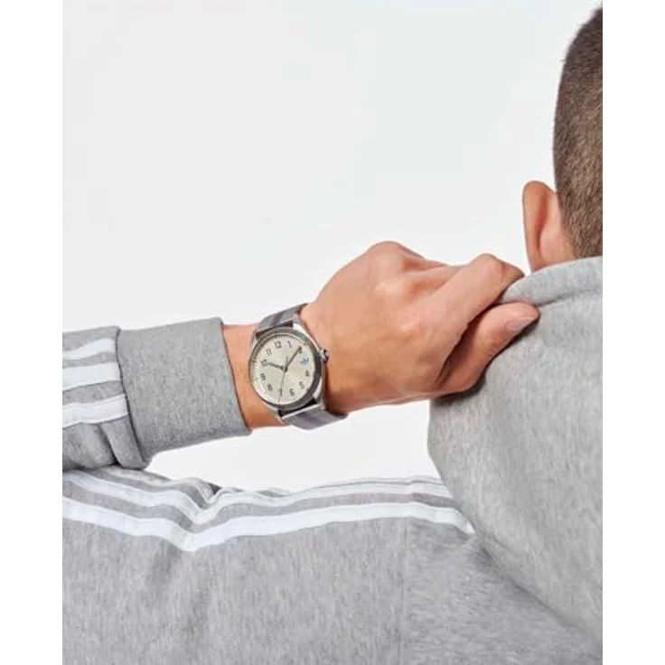 adidas Originals Quarzuhr CODE FOUR AOSY235312I, Unisex Armbanduhr mit analogem Ziffernblatt und Edelstahlarmband – Bild 4