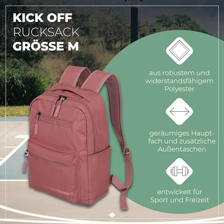 travelite Kick Off Rucksack 40 cm, rose – Bild 3
