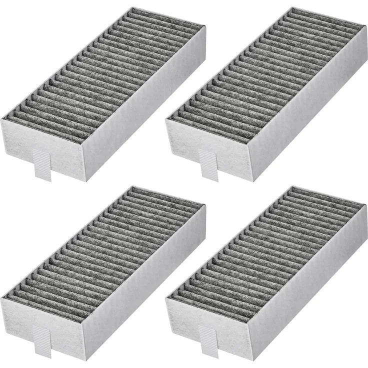 Herboom Aktivkohlefilter 4 Stück für Siemens Bosch Neff Gaggenau, 193x75x35mm, hocheffizienter Geruchsfilter mit einfacher Installation