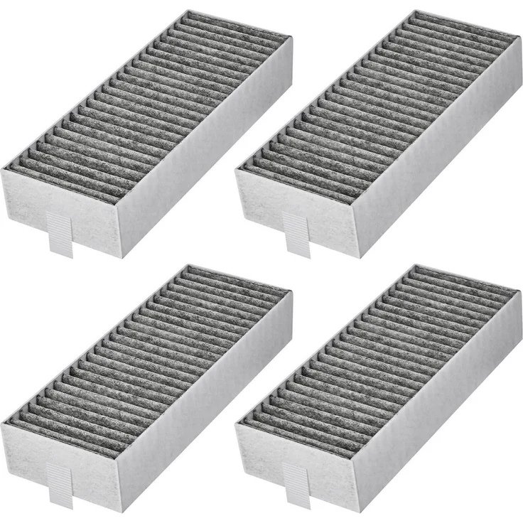 Herboom Aktivkohlefilter 4 Stück für Siemens Bosch Neff Gaggenau, 193x75x35mm, hocheffizienter Geruchsfilter mit einfacher Installation