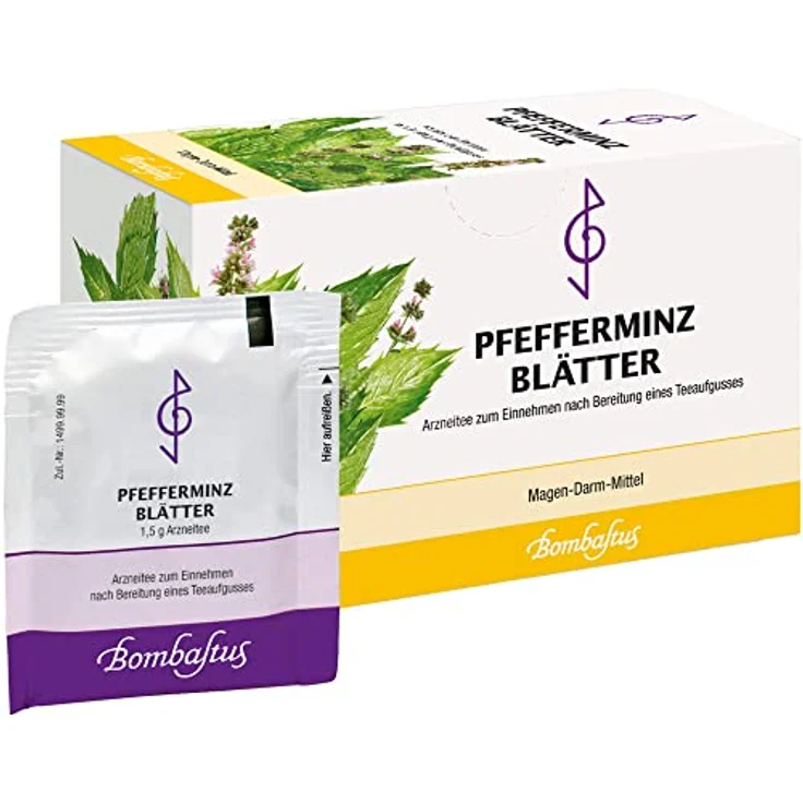 Bombastus-Werke AG PFEFFERMINZBLÄTTER Tee Filterbeutel, 30 g, aromatisch und frisch – Bild 2