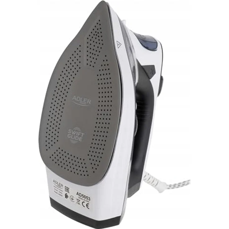 Adler Dampfbügeleisen AD 5053, 3000 Watt mit 240 g/min Dampfausgabe, Schwarz-Grau-Weiß – Bild 3