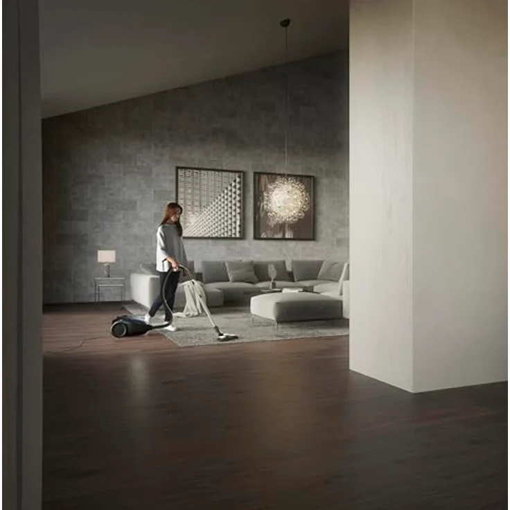 AEG VX82-1-2ST Staubsauger mit Beutel (Automatische Saugkraftregulierung, extrem leise auch auf Teppich, Aufnahme von großen + kleinsten Partikeln, langes Kabel, 55% Recyclingmaterial, 600W, petrol) – Bild 11
