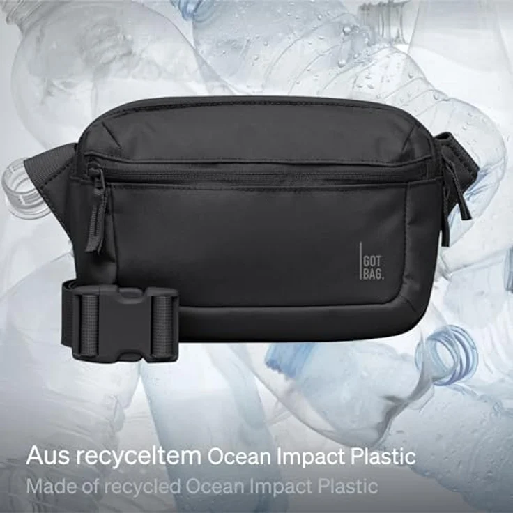 GOT BAG Serene Pack Gürteltasche 23 cm, schwarz, 100% Polyester, 23 x 8 x 16 cm – Bild 2