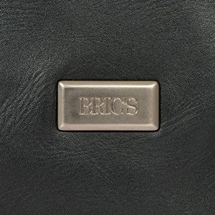 Brics Monza Handtasche, kompakte Schultertasche aus Leder und Nylon, Schwarz, mit organisiertem Innenraum und verstellbarem Schultergurt – Bild 7