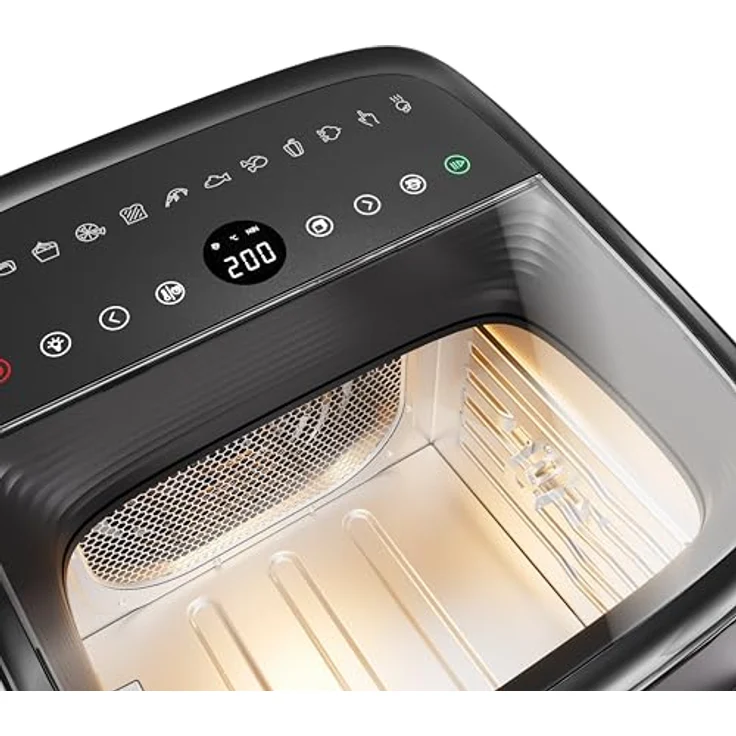 Princess Heißluftfritteuse Backofen Vision, 12,6 L, 1800 W, digitales Bedienfeld, multifunktionales Garen, leicht zu reinigen, Modell 182494 – Bild 4
