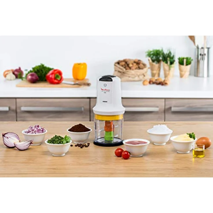 Moulinex AT7231 Multi Moulinette Zerkleinerer, weiß-dunkelgrau – Bild 4
