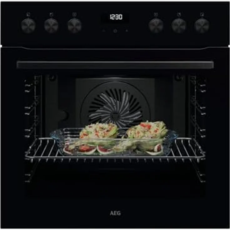 AEG AH43B Set Einbauherd OU5AE20AK + Induktionskochfeld OIX64A00XB, 8 Backofenfunktionen, Aqua-Reinigungsfunktion, 60 cm Kochfeldbreite, Hob²Hood-Funktion – Bild 2