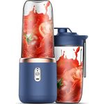 DTC GmbH Smoothie-Maker Smoothie-Maker Mixer Smoothie Maker To Go, Mini Standmixer Tragbar, USB Portable (400ml) - Blau