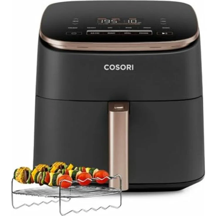 Cosori Turbo Blaze 6L Schwarz-Rosa Heißluftfritteuse, 1725,00 W, Einzigartiger DC-Motor, 40% Stromsparen & 46% schneller – Bild 2