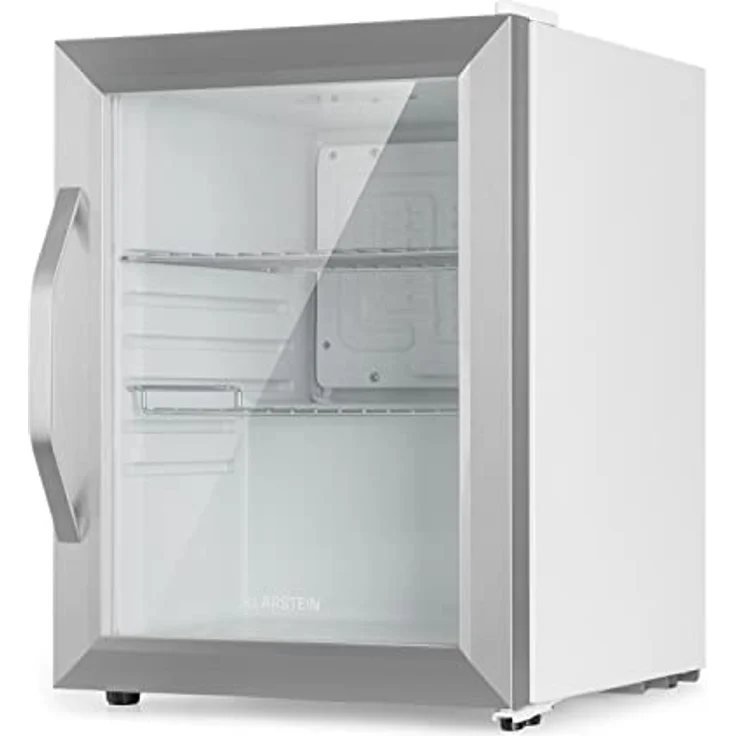 Klarstein Beersafe M Getränkekühlschrank, freistehend, Crystal White, 2 Böden, Panoramaglastür, edelstahlfarben, Energieklasse C – Bild 6