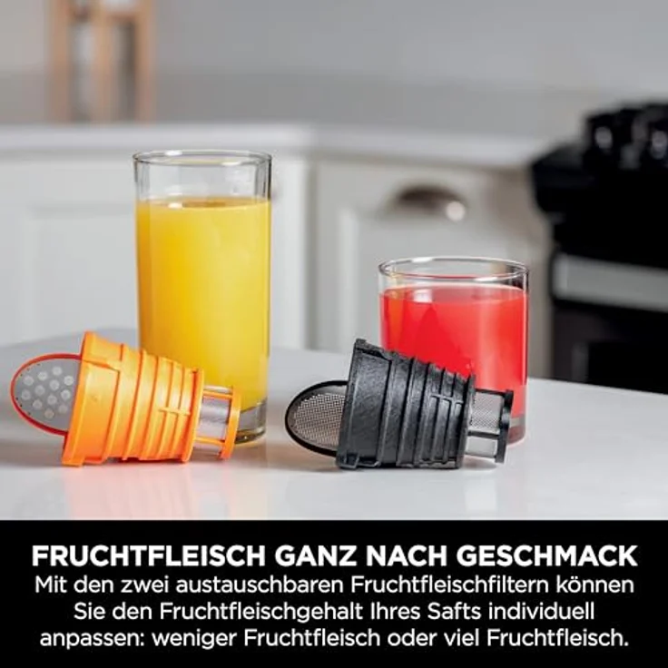 Ninja Kaltpresse-Entsafter für frische Säfte und Wellness-Shots, Grau JC151EU – Bild 3