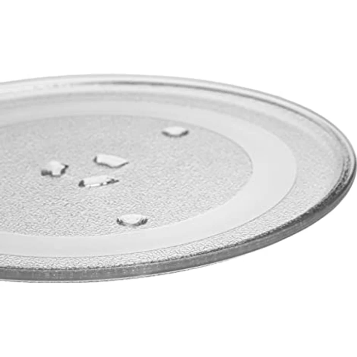 VHBW Mikrowellen-Teller, kompatibel mit LG MS23NECBW, Drehteller mit Y-Aufnahme, 28,8 cm, Glas, Transparent – Bild 3