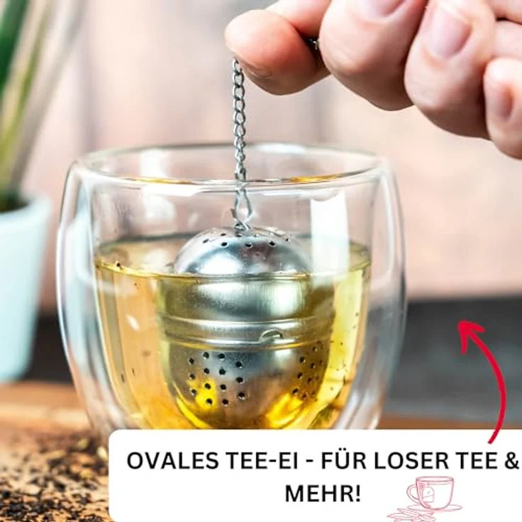 Westmark Tee-Ei, Ø 40 mm, Rostfreier Edelstahl, Teatime, Silber, 15362280 – Bild 3