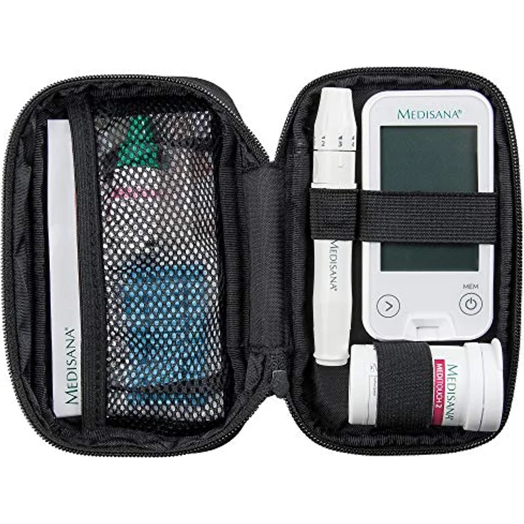 Medisana MediTouch 2 connect Blutzuckermessgerät mg/dL und mmol/L, Starterset mit Teststreifen und Blutlanzetten, Blutzuckermesssystem für Diabetiker, Blutzuckerspiegel, Silber-Edition – Bild 4