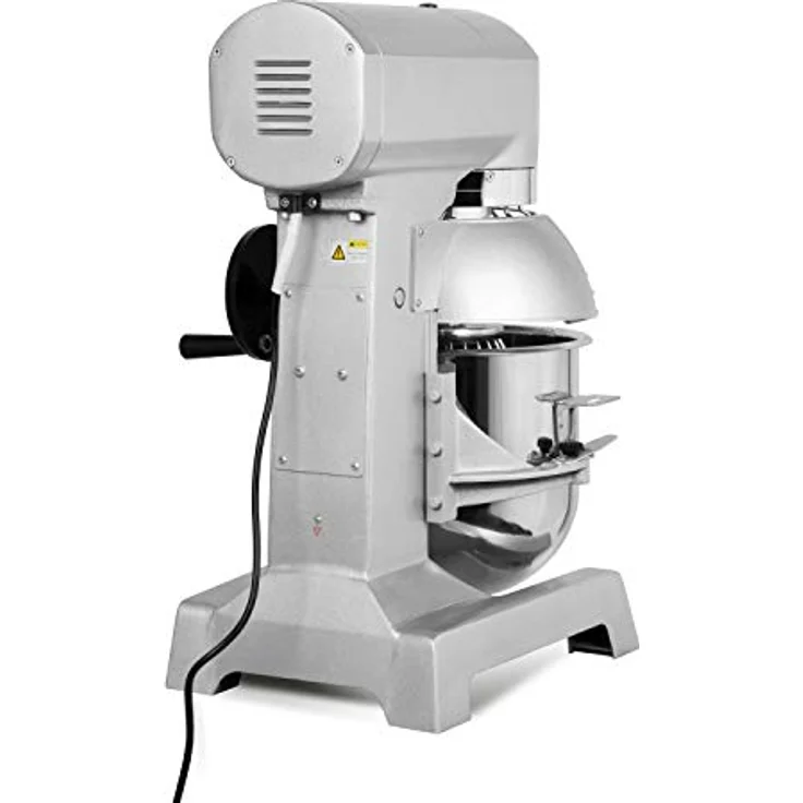 VERTES FD1-TKM-20, Professionelle Teigknetmaschine mit 20L Edelstahl-Rührschüssel, 1100 Watt, Planetenrührwerk, 3 Geschwindigkeitsstufen – Bild 5