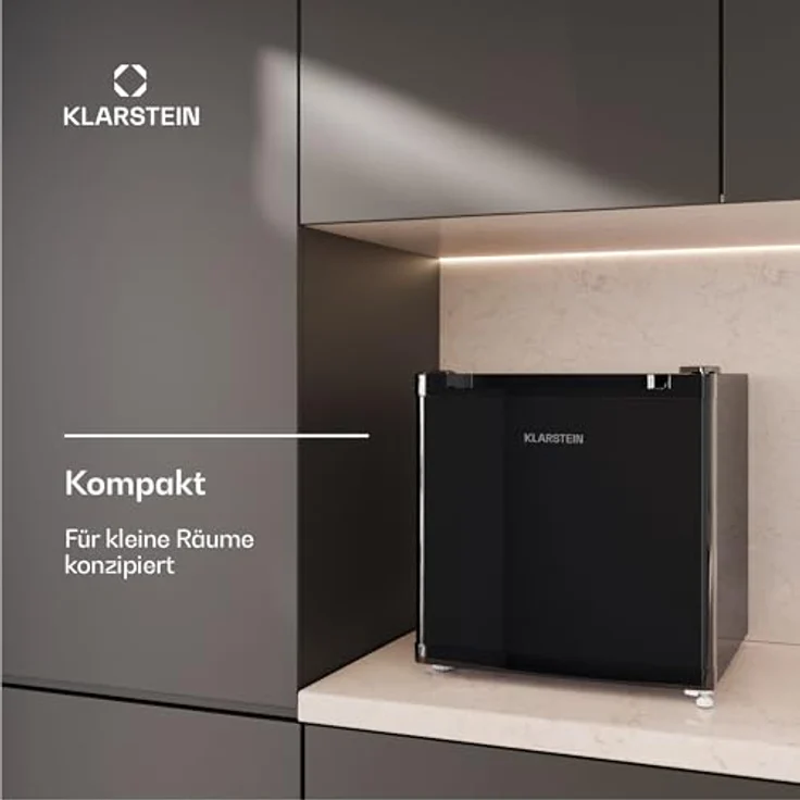 Klarstein Irene Mini-Gefrierschrank, 31L Kühl-/Gefrierkombination, -24 °C bis 10 °C, Energieeffizienzklasse C, Leise 38 dB, Weiß – Bild 3