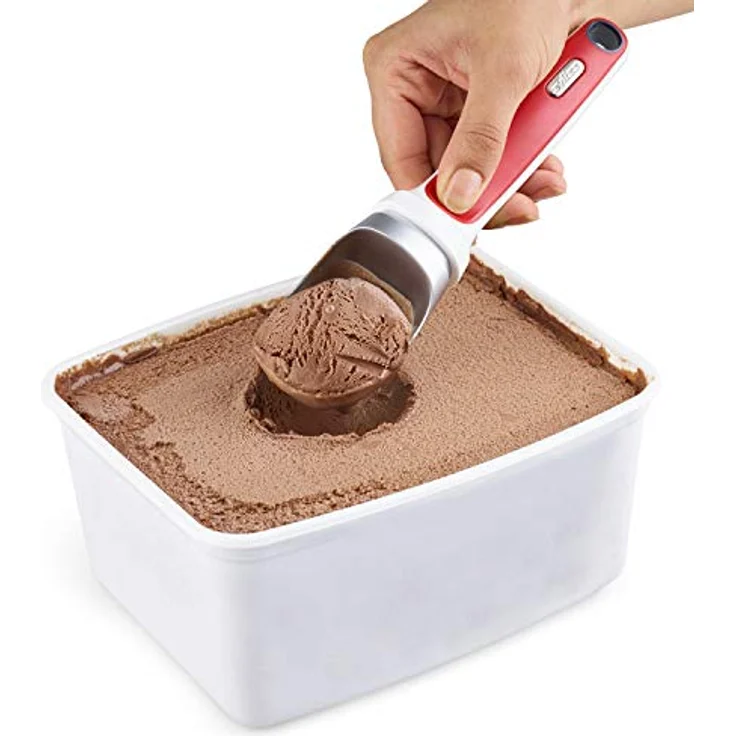 Zyliss Eisportionierer - Eiscremelöffel gleitet auch durch hartgefrorenes Eis, mit Zinklegierung und ergonomischem Griffdesign für müheloses Portionieren – Bild 4