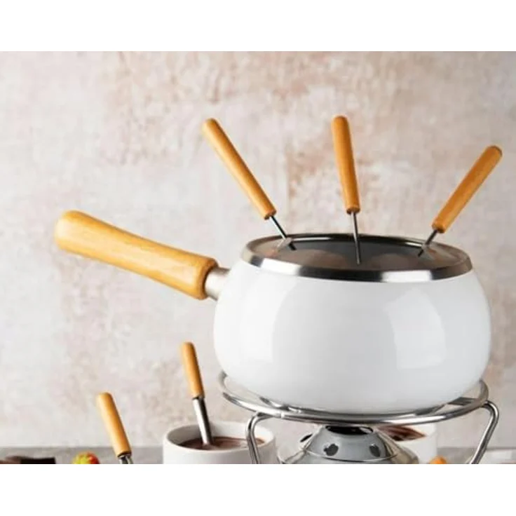 Soul Kitchen Excèlsa Fondue Set, 28-teilig, Weiß – Bild 5