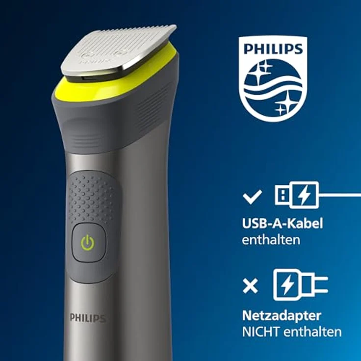 Philips Multigroom Serie 7000 14in1 Trimmer Full Body Bart Ultimate Allrounder, grau – Bild 7