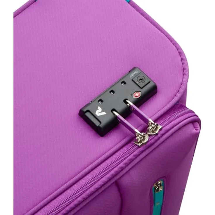 Roncato Lite Soft Neon Kabinentrolley 55 cm, 4 Rollen, lila, 100% Polyester, 40 x 20 x 55 cm – Bild 8