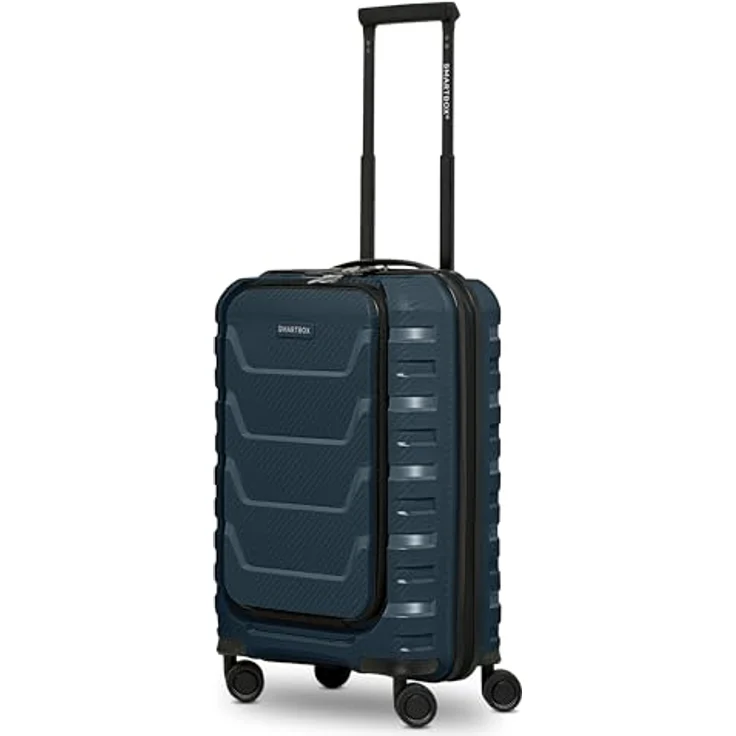 Smartbox Edition 01, Kabinentrolley 55 cm mit Laptopfach, 4 Rollen, blau – Bild 1