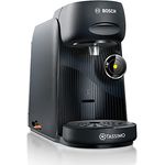 Tassimo Finesse Kapselmaschine TAS16B2 Kaffeemaschine by Bosch, 70 Getränke, intensiverer Kaffee auf Kopfdruck, Abschaltautomatik, perfekt dosiert, platzsparend, 1400 W, 0.7 liters schwarz/schwarz