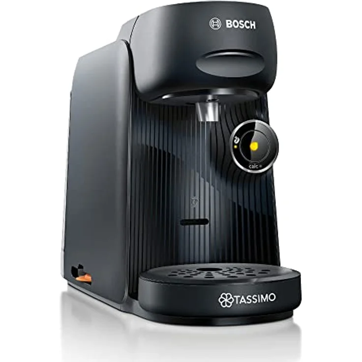 Tassimo Finesse Kapselmaschine TAS16B2 Kaffeemaschine by Bosch, 70 Getränke, intensiverer Kaffee auf Kopfdruck, Abschaltautomatik, perfekt dosiert, platzsparend, 1400 W, 0.7 liters schwarz/schwarz – Bild 1
