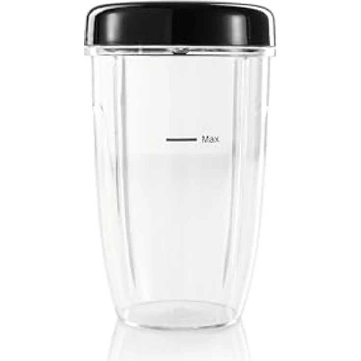 GOURMETmaxx Zubehörset L für Nutrition Mixer Pro 1.000, 6-teiliges Set mit 300 ml und 550 ml Mixbechern, To-go-Deckel und Frischhaltedeckel – Bild 3