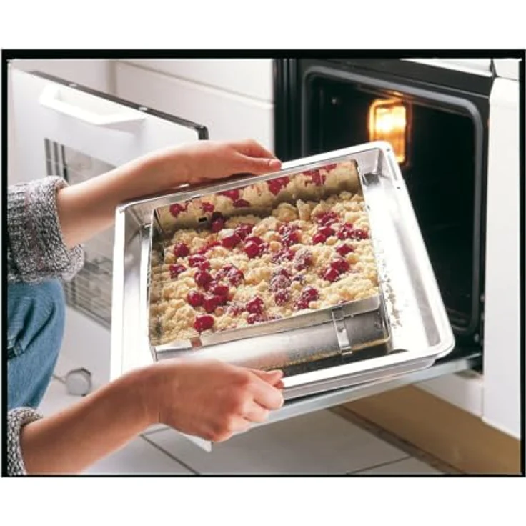 Zenker Backrahmen ausziehbar ''Patisserie'' verstellbarer Backrahmen Tortenrahmen rechteckig, 27,5 - 52 cm x 18,5 - 34 cm, Menge: 1 Stück – Bild 9