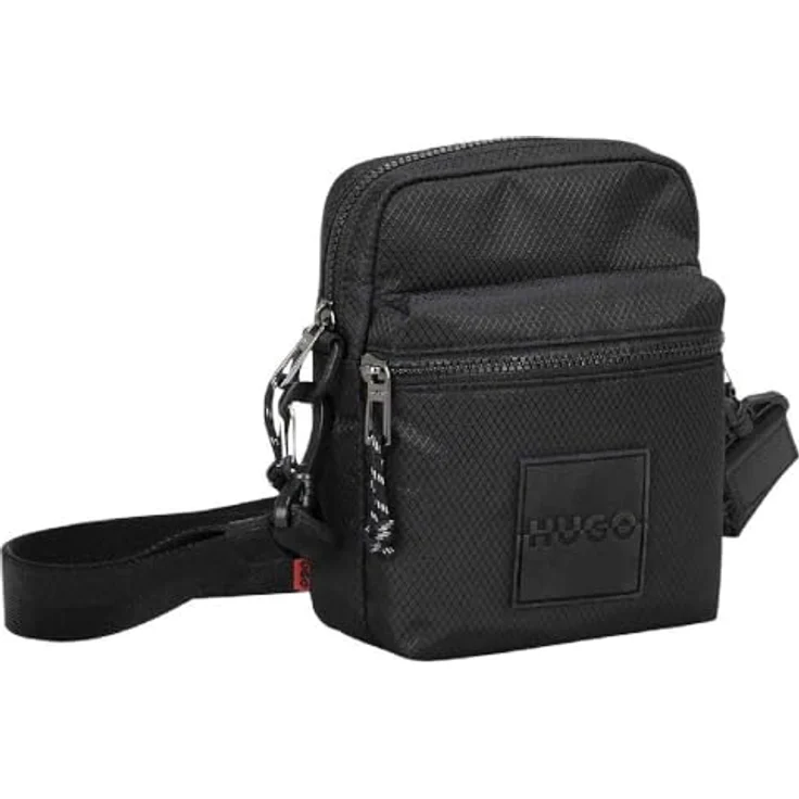 Hugo Jhin Mini Bag Umhängetasche 16 cm, schwarz, 100% Polyester, kompakte Größe 16 cm x 5 cm x 21 cm – Bild 1