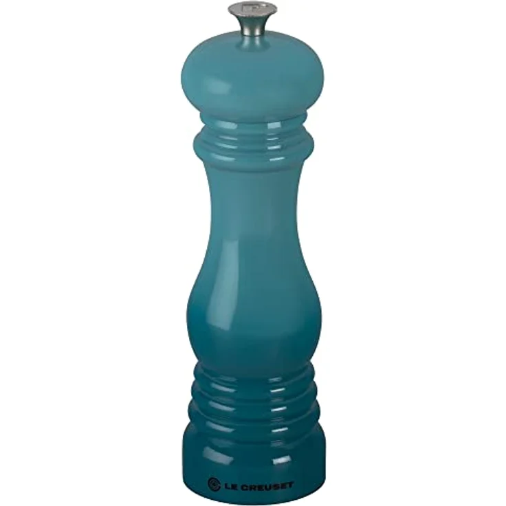 Le Creuset Pfeffermühle, ABS-Kunststoff, 6,2 x 6,2 x 20,8 cm, Keramik-Mahlwerk, Karibik (Türkis) – Bild 2