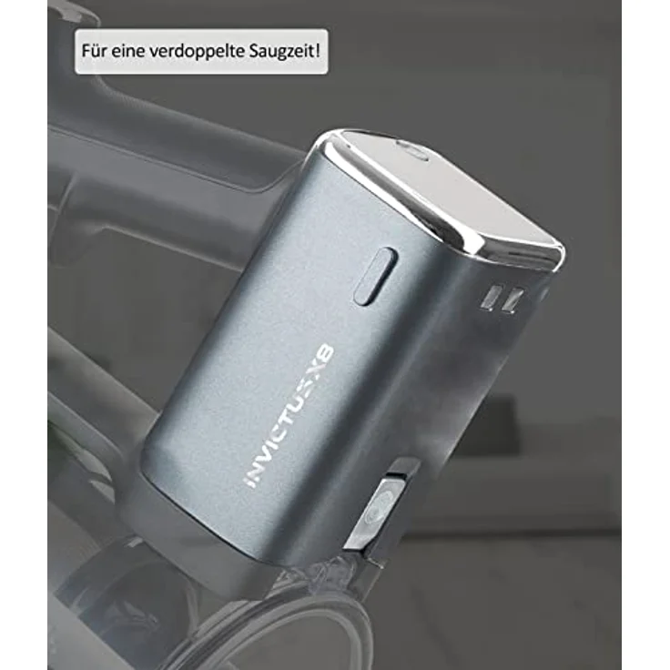 Genius Invictus X8 Lithium-Ionen Akku mit Laufzeit bis 35 min, Wechselakku – Bild 2