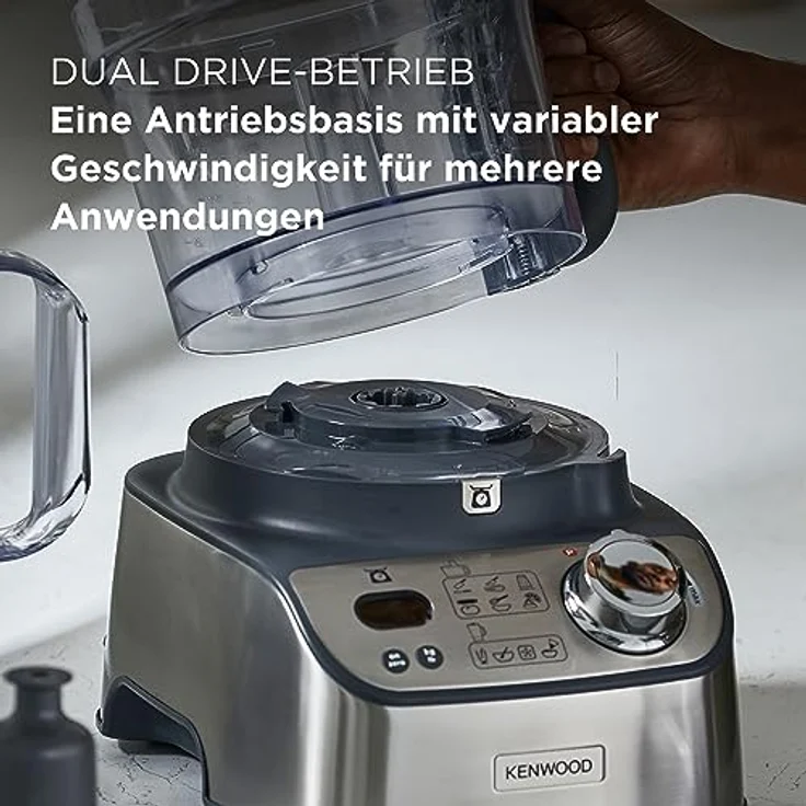 Kenwood MultiPro Express+, Küchenmaschine 1000 W mit 3 L Edelstahl-Schüssel und integrierter Waage, Silber – Bild 3