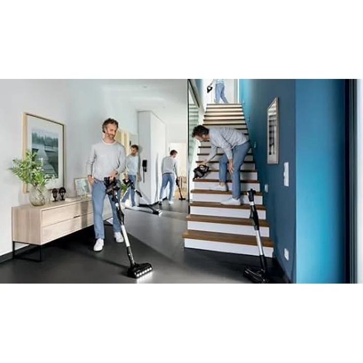 Bosch BCS711PET Stabstaubsauger Akku Trocken Beutellos 0,3 l Schwarz, Rot 3 Ah mit LED-Licht und 3 verschiedenen Saugmodi – Bild 7
