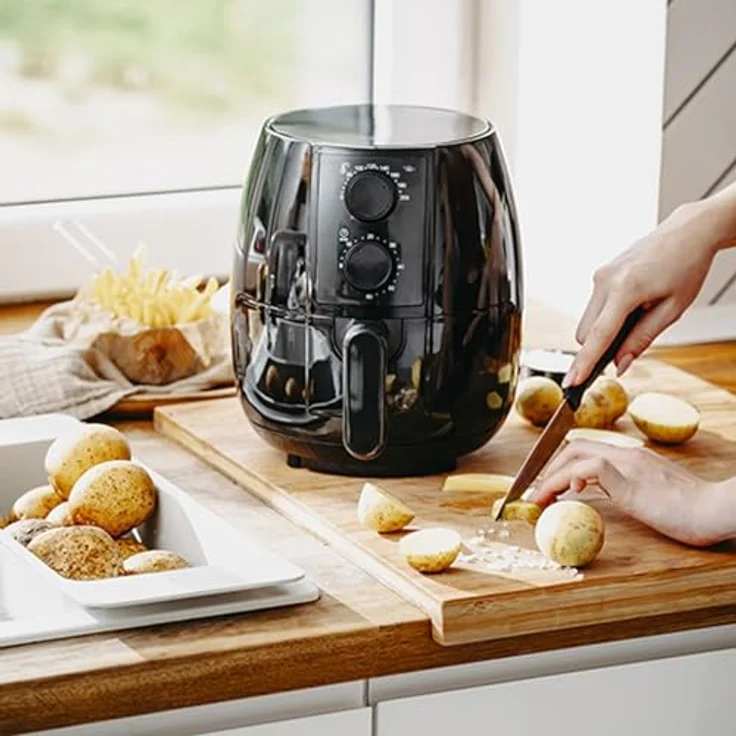 Adler Heißluftfritteuse AD 6312 Schwarz 1600 W 2,5 L – Bild 5