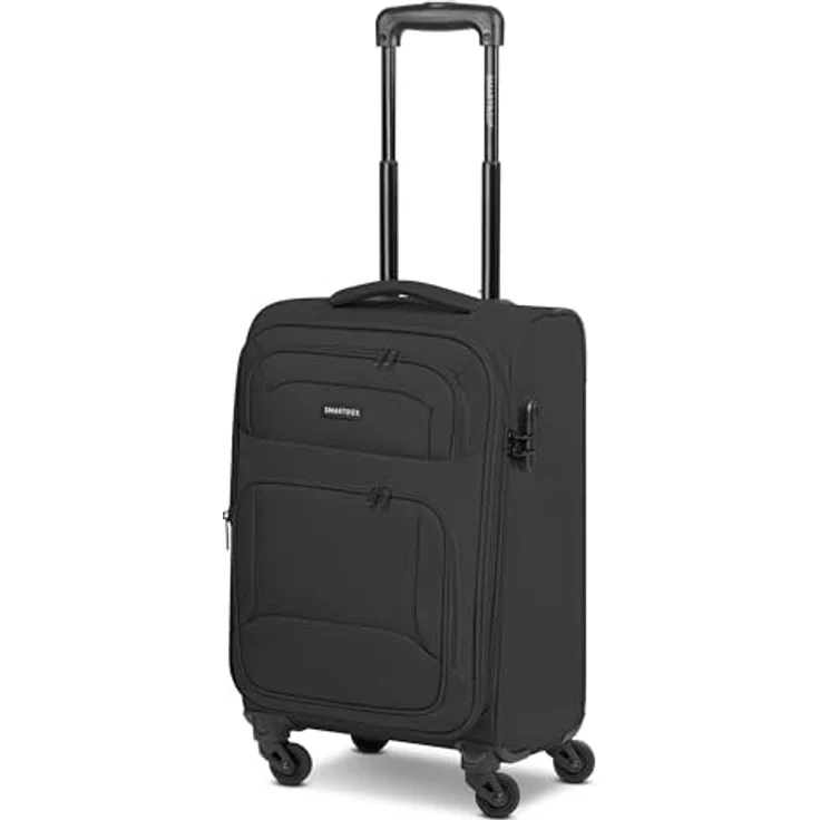 SMARTBOX Weichgepäck Kabinen-Koffer für Damen & Herren | Kleiner Cabin-Trolley 36 x 23 x 57 cm | 4 Rollen & Zahlenschloss | erweiterbar mit Dehnfalte | leichte 2,6 kg (Edition 04) – Bild 1